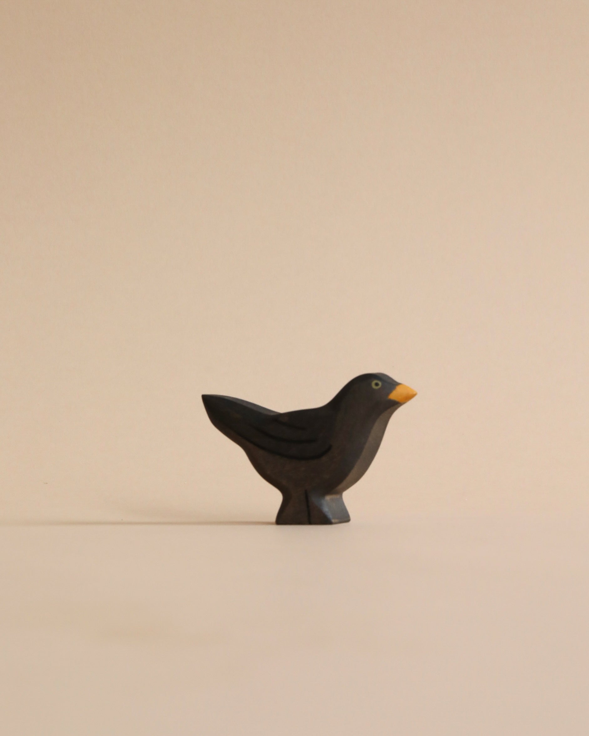 Handmade Holzwald Bird - Blackbird
