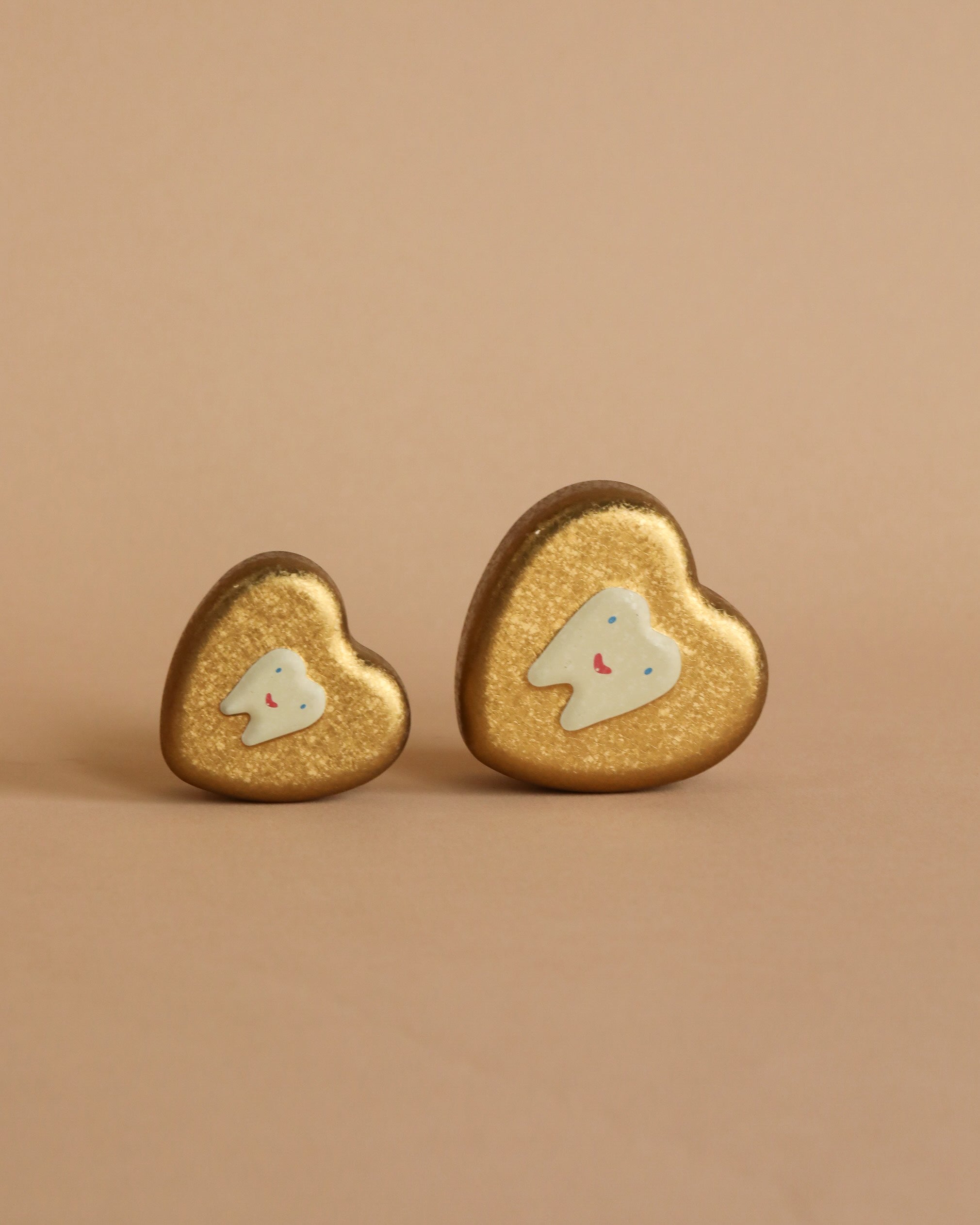 Maileg Metal Tooth box, 2 Piece - Gold
