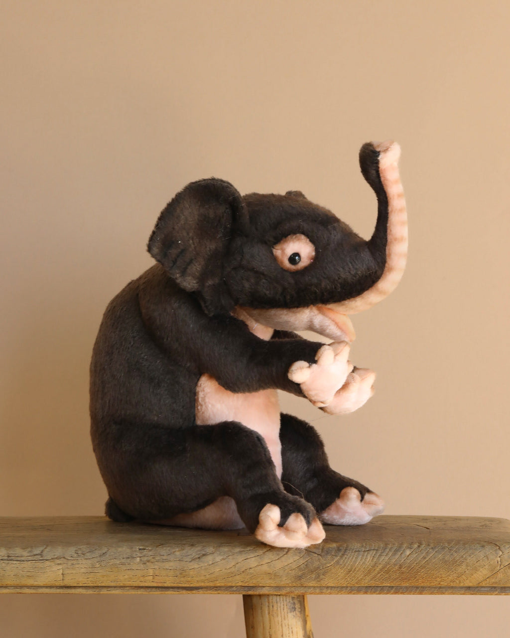 Elephant Calf Sitting Stuffed Animal