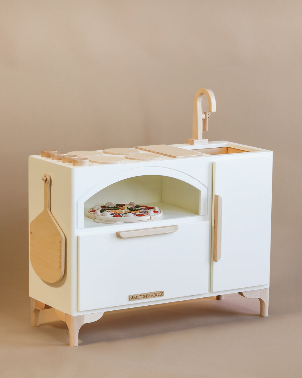 Milton & Goose Play Kitchen With Pizza Oven - Made in USA