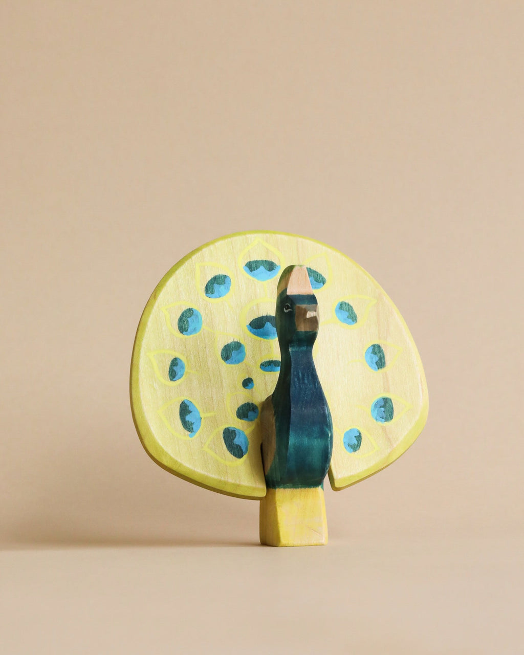 Handmade Holzwald Bird - Peacock, Open