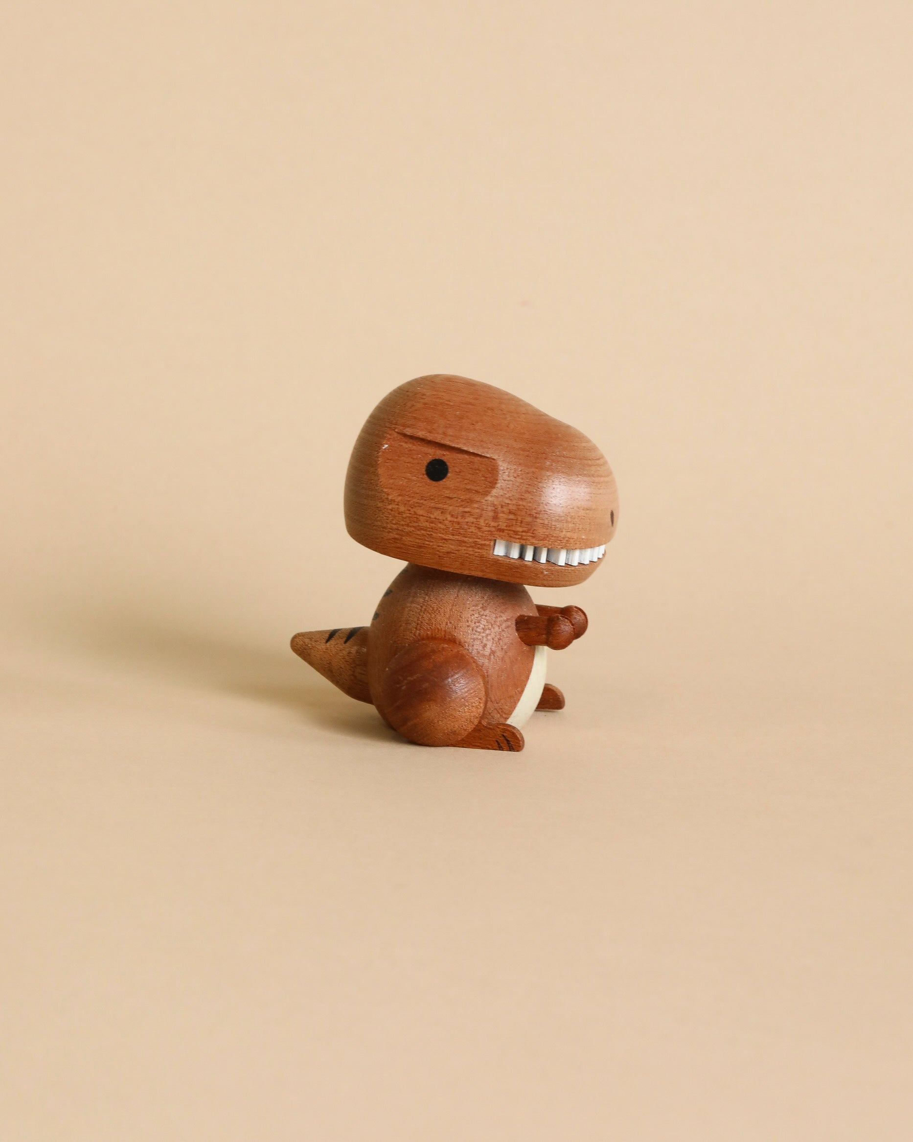 Wooden T-Rex Bobblehead