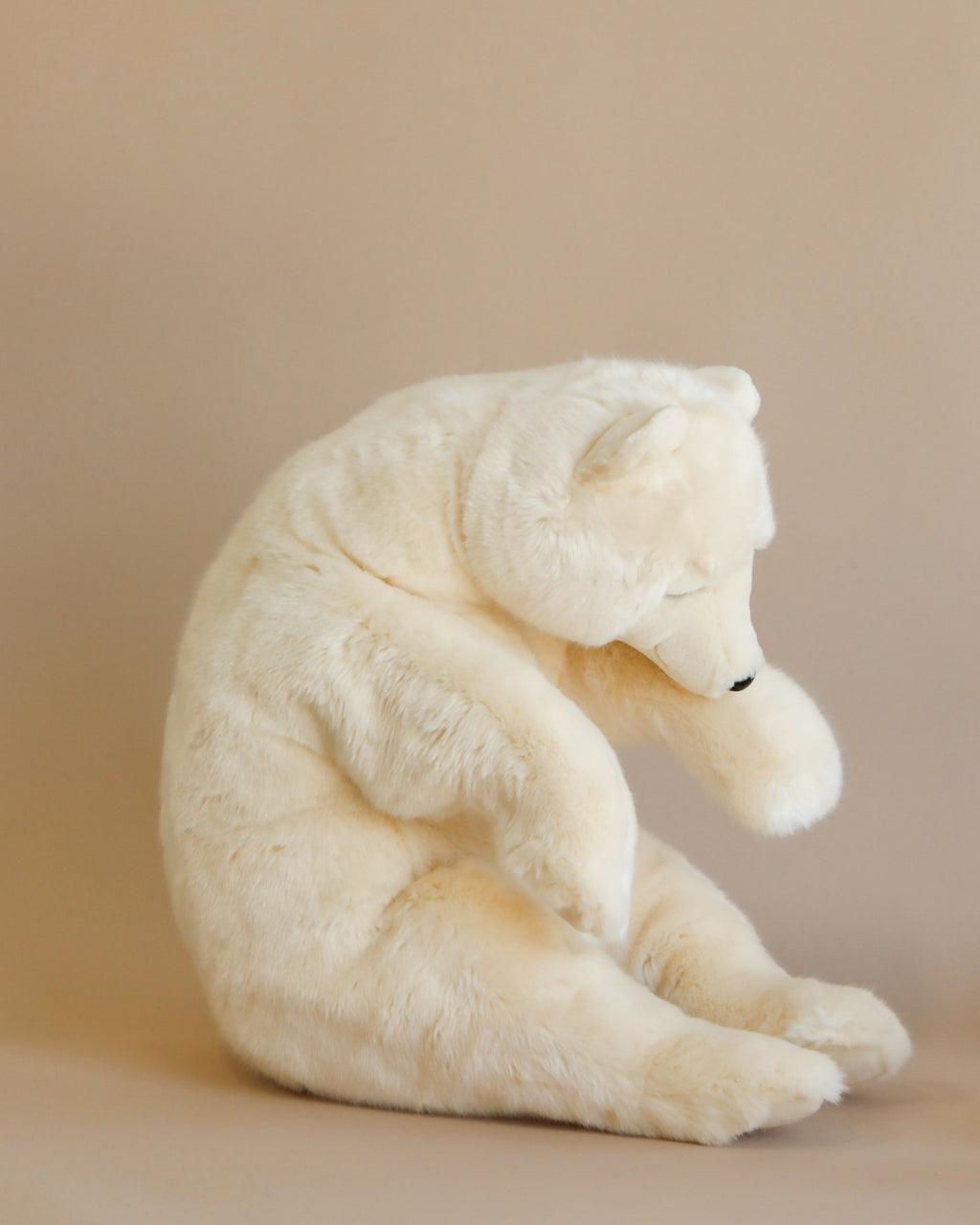 Sleeping Polar Bear Stuffed Animal (ships in one week)