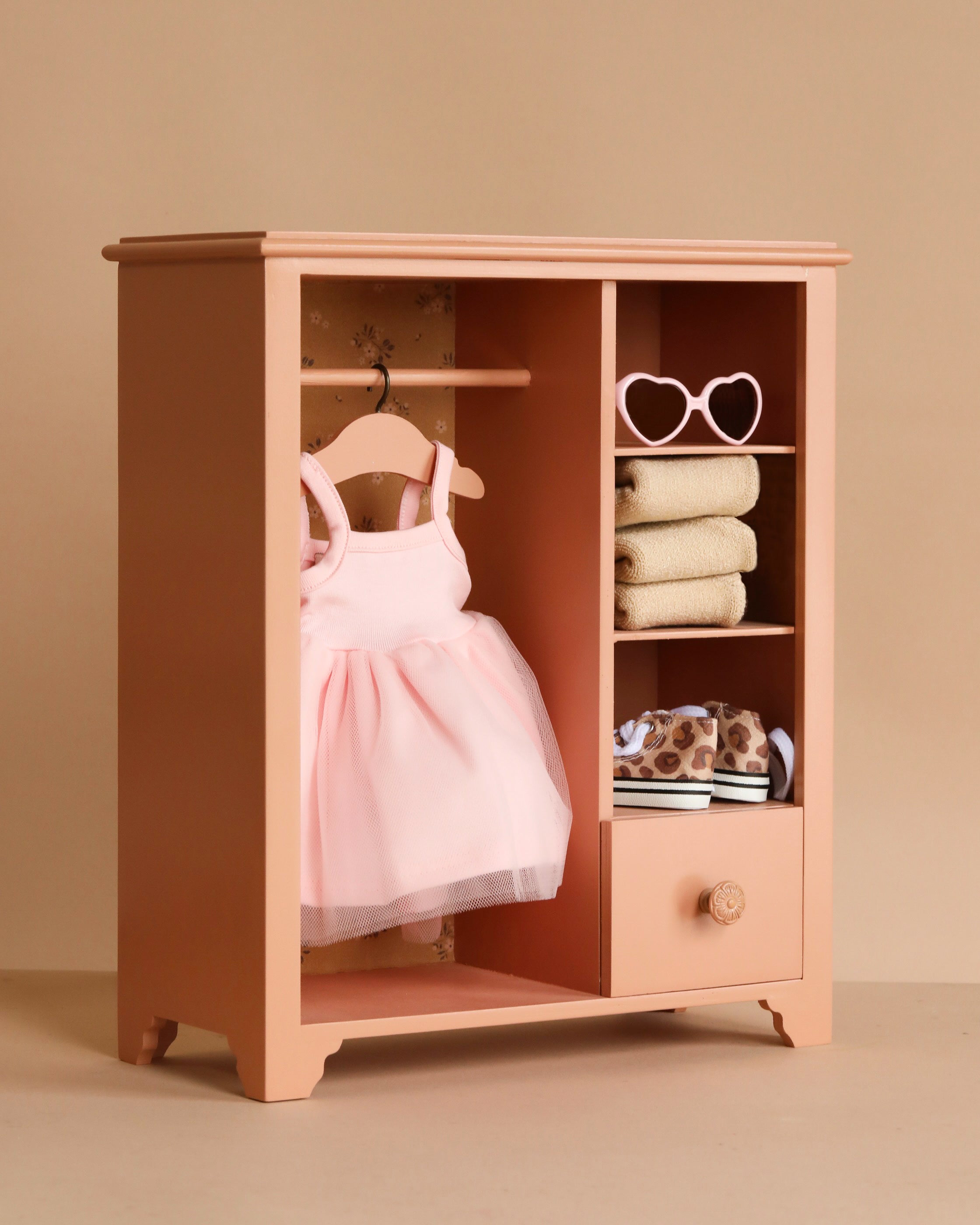 Maileg Wardrobe, Large - Dark Powder (Compatible with Minikane Dolls)