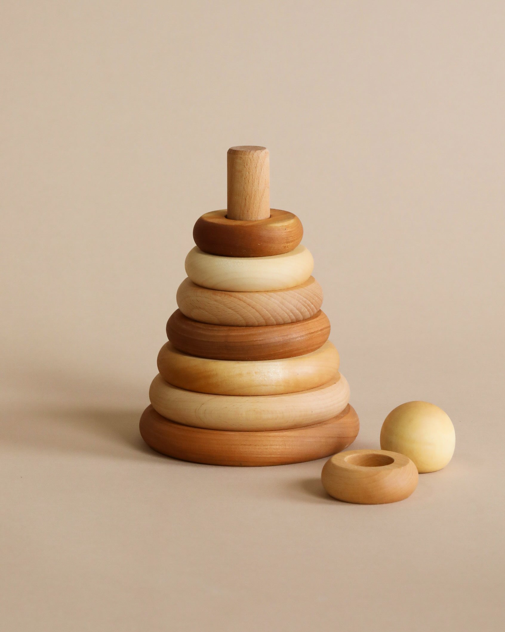 Natural Wooden Stacker