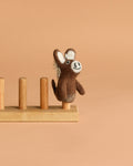 Felt Finger Puppet: Donkey, Brown
