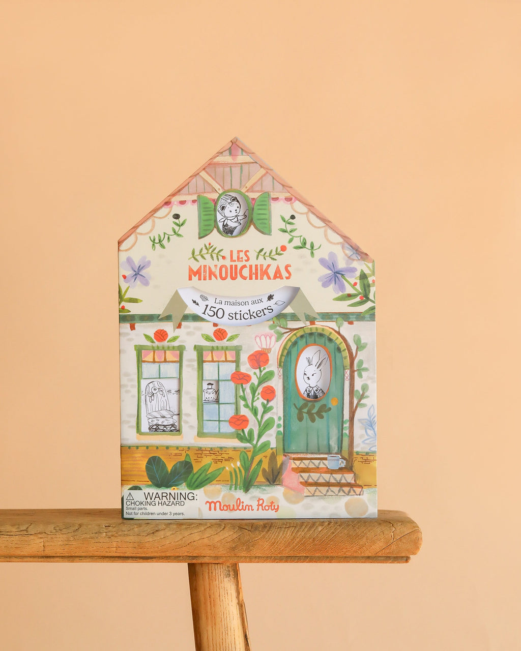 Moulin Roty Coloring Book with Stickers - The Minouchkas