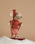 Maileg Winter Ski Mouse Big Sister - Rose
