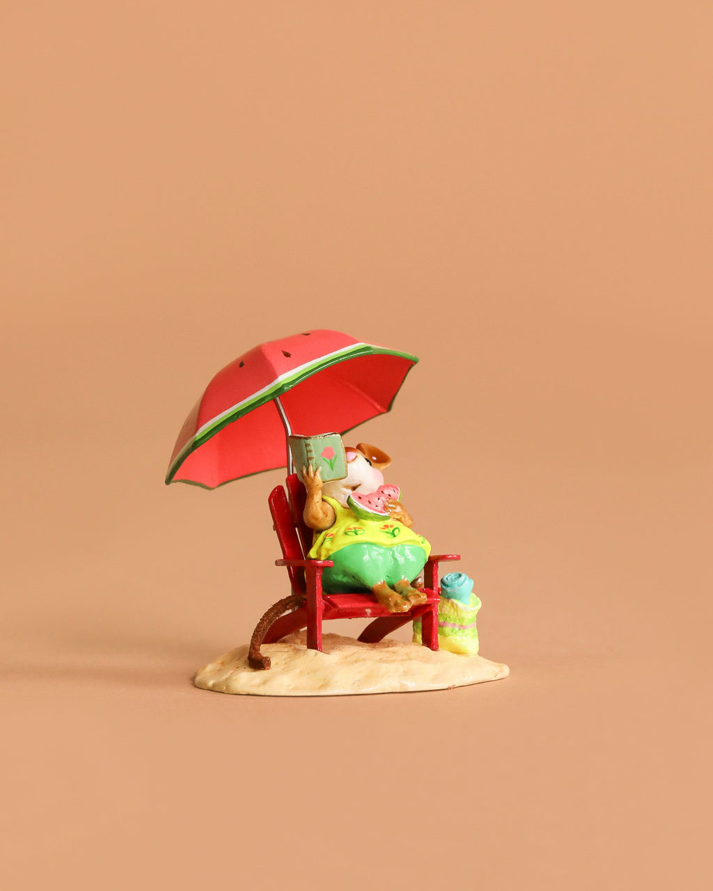 Wee Forest Folk Tiny Collectible - Perfect Beach Day! (Not a Toy)