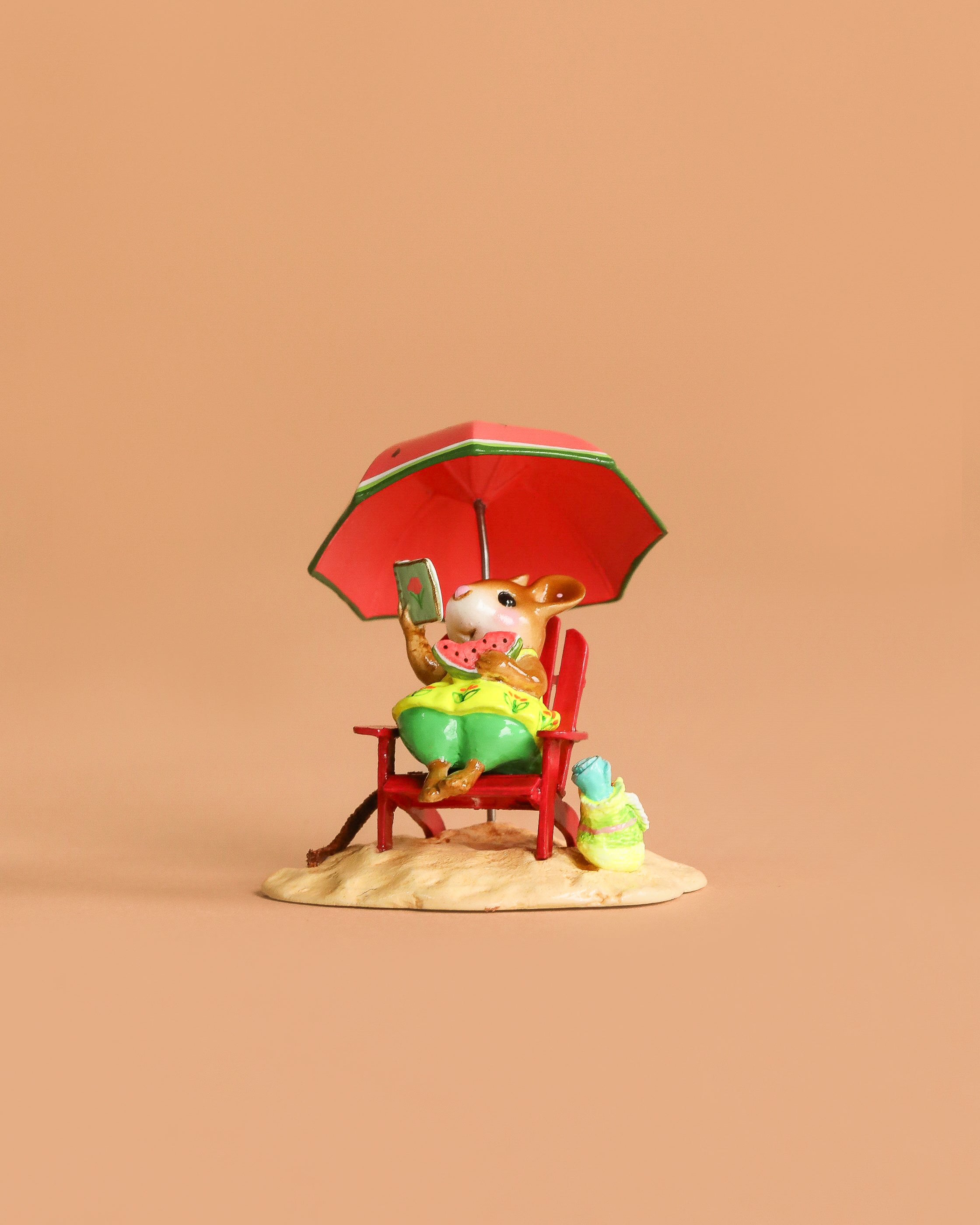 Wee Forest Folk Tiny Collectible - Perfect Beach Day! (Not a Toy)