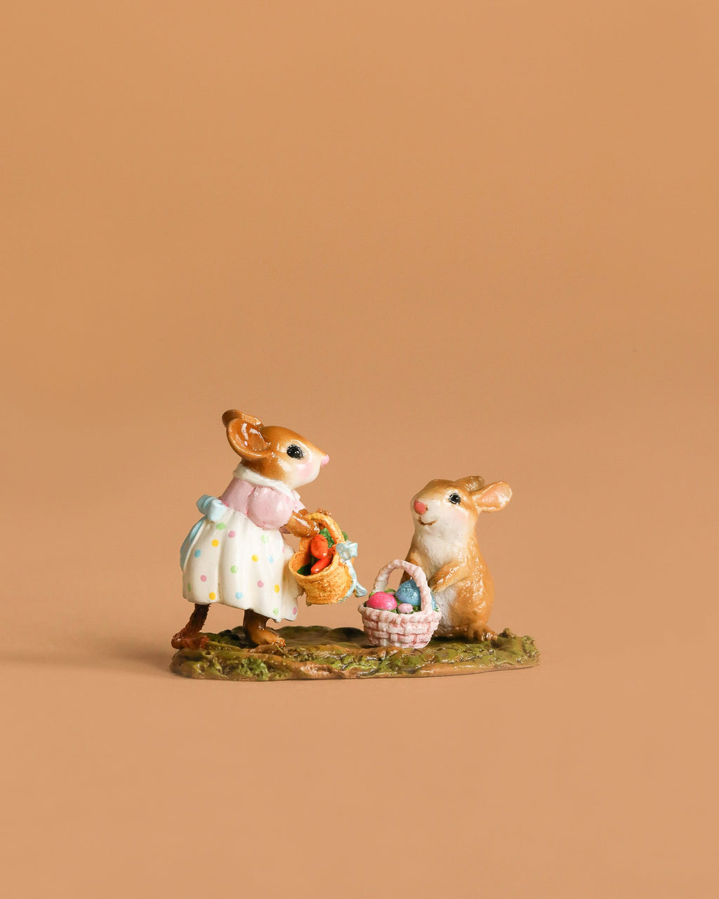 Wee Forest Folk Tiny Collectible - Baskets Full of Easter Joy (Not a Toy)