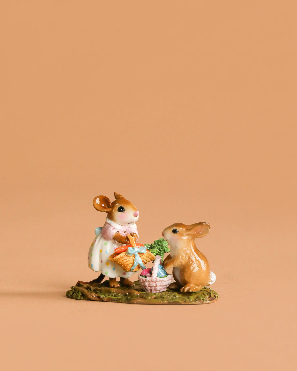 Wee Forest Folk Tiny Collectible - Baskets Full of Easter Joy (Not a Toy)