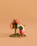 Wee Forest Folk Tiny Collectible - Little Library in Pink (Not a Toy)
