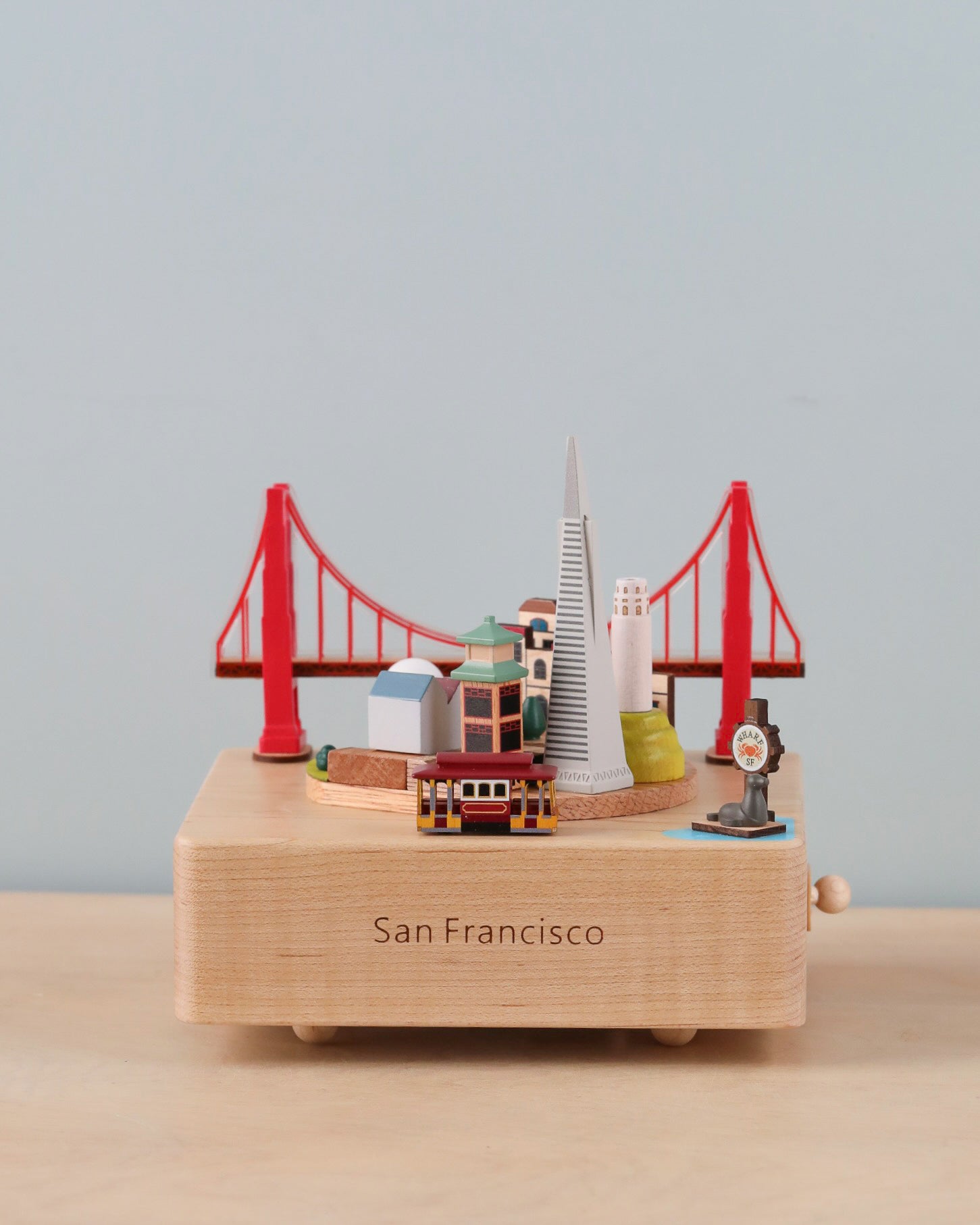 San Francisco Wooden Music Box
