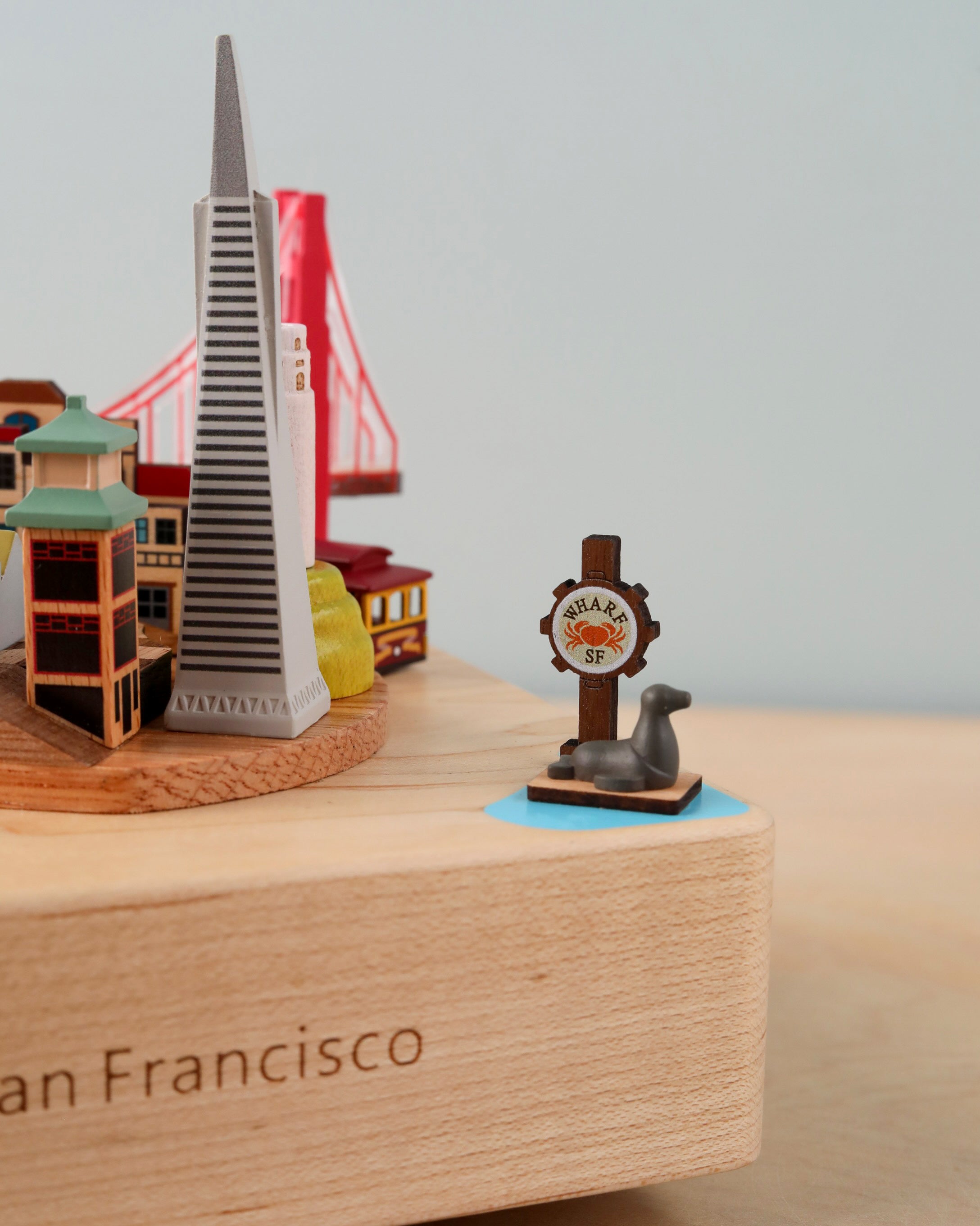 San Francisco Wooden Music Box