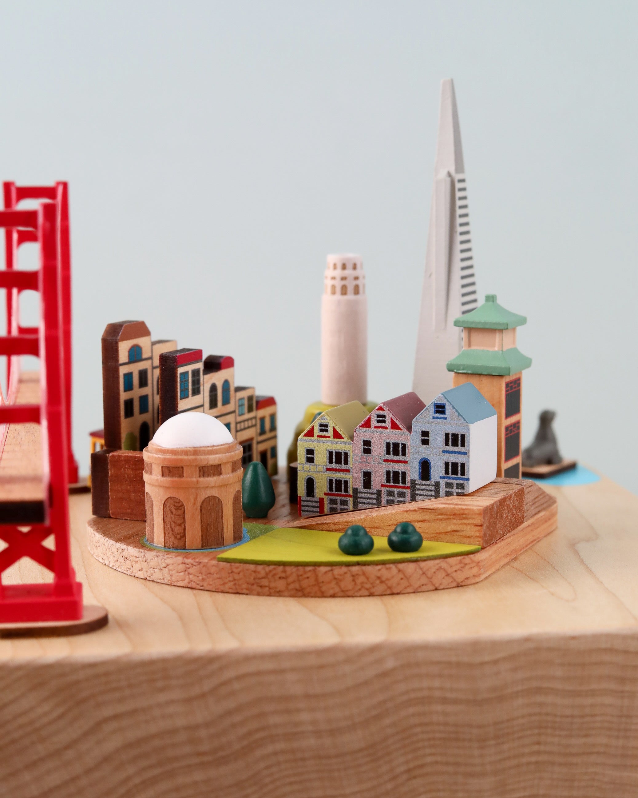 San Francisco Wooden Music Box