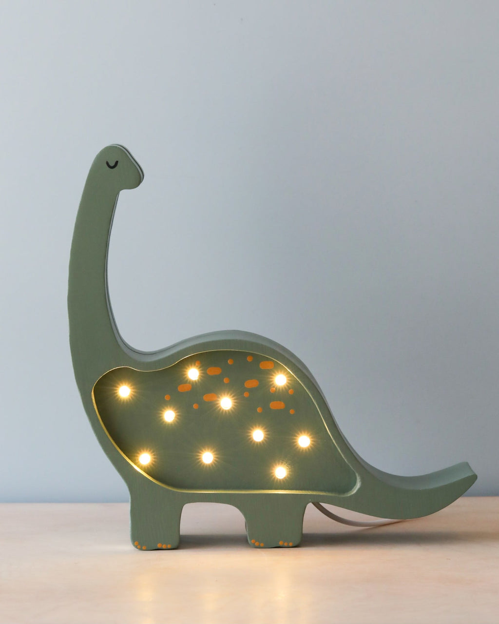 Handmade Wooden Mini Lamp - Dinosaur
