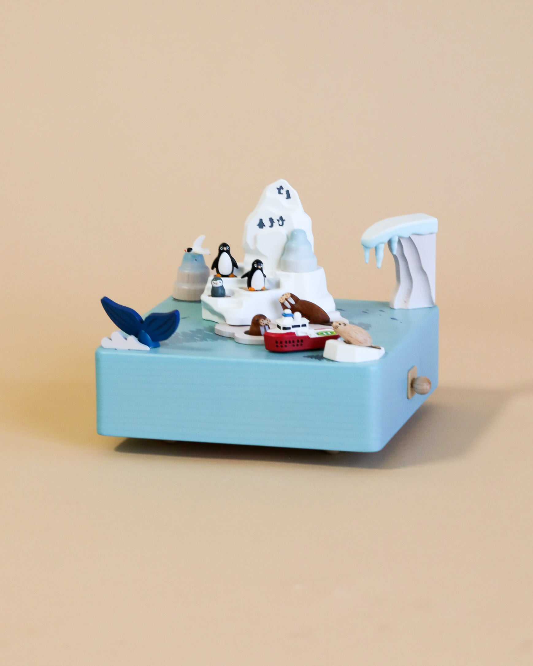 Wooden Antarctica Music Box