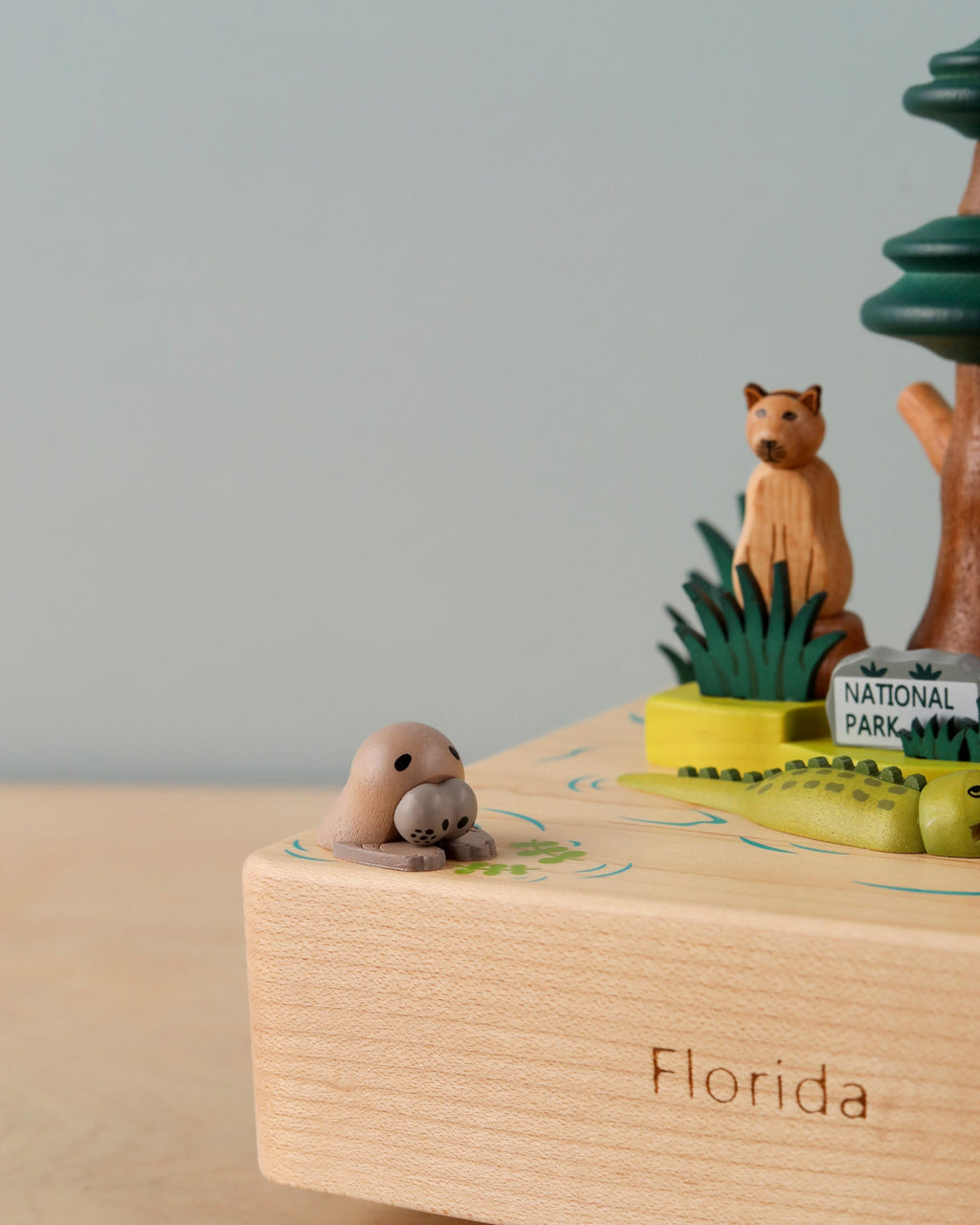 Florida Wooden Music Box