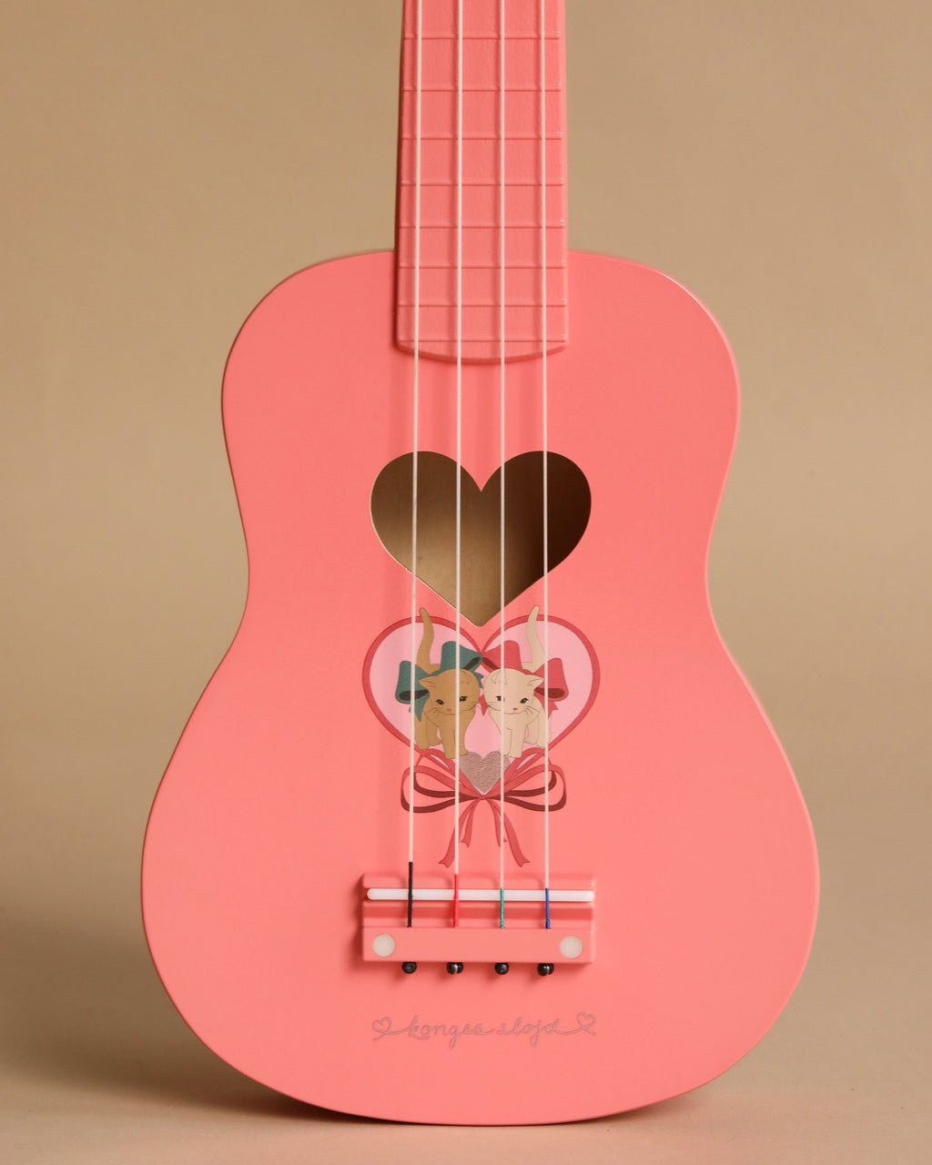 Konges Sloejd Wooden Ukulele - Bow Kitty