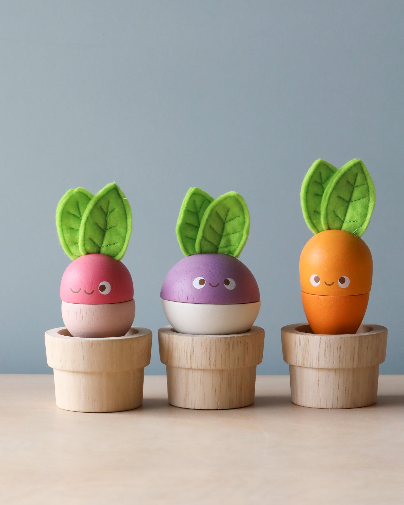 Stacking Wooden Veggies