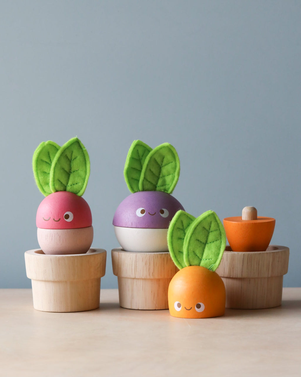 Stacking Wooden Veggies