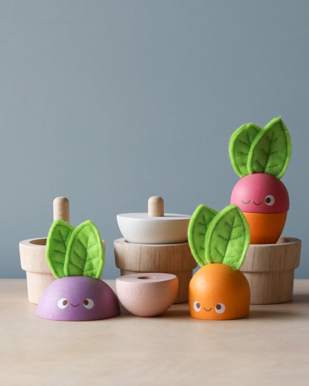 Stacking Wooden Veggies