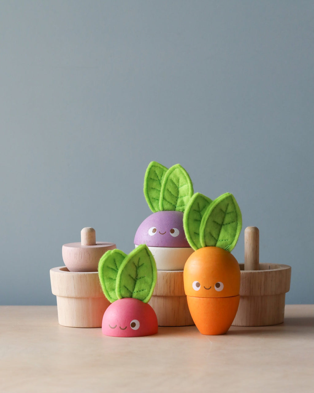 Stacking Wooden Veggies