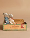 Maileg Grandma and Grandpa Mice in Cigar Box