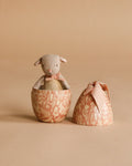 Maileg Easter Egg with Micro Lamb, Small - Powder (With Magnetic Hands)