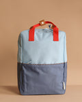Sticky Lemon Backpack Large | Color Blocking | Bissou Blue + Blue Whale