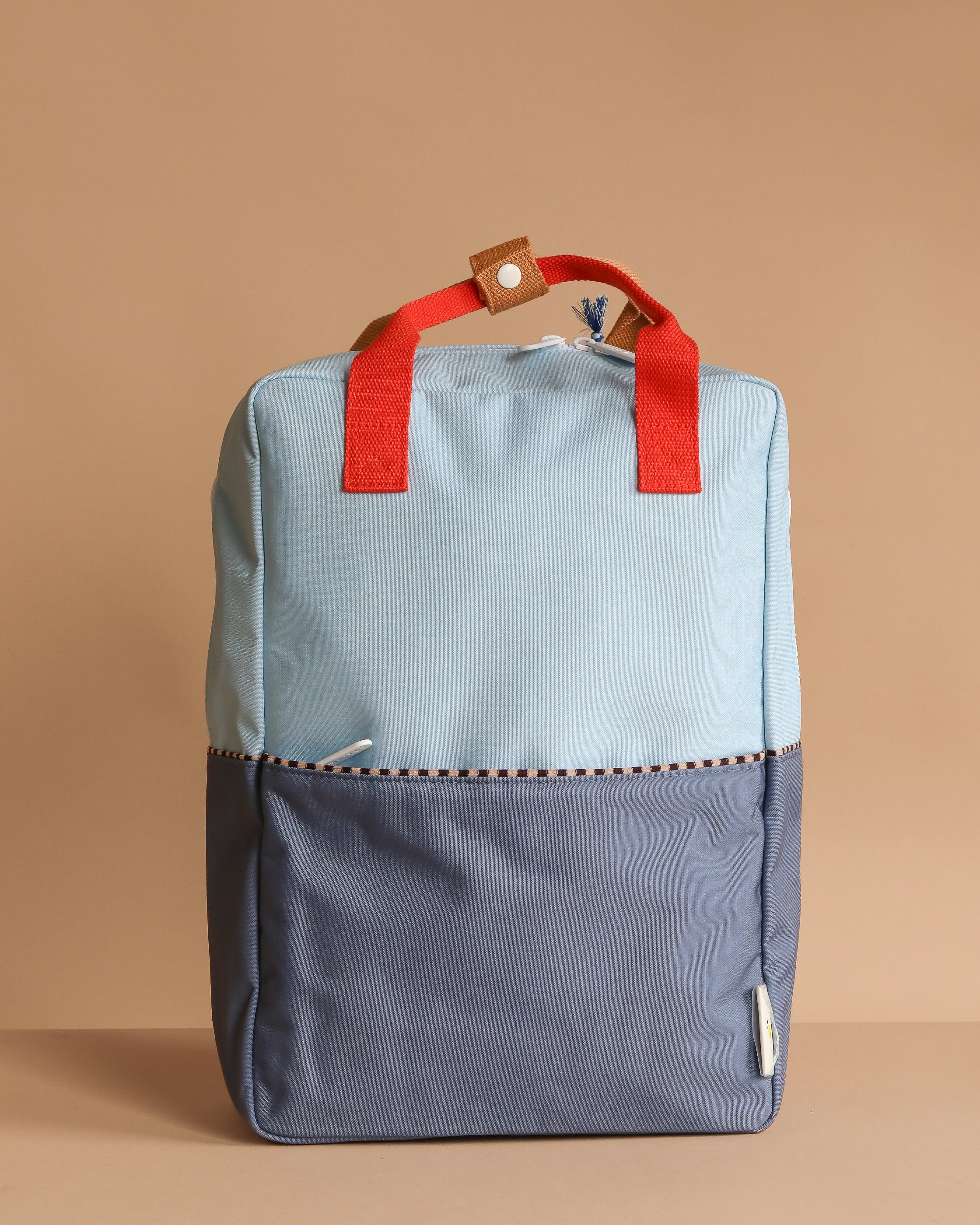 Sticky Lemon Backpack Large | Color Blocking | Bissou Blue + Blue Whale
