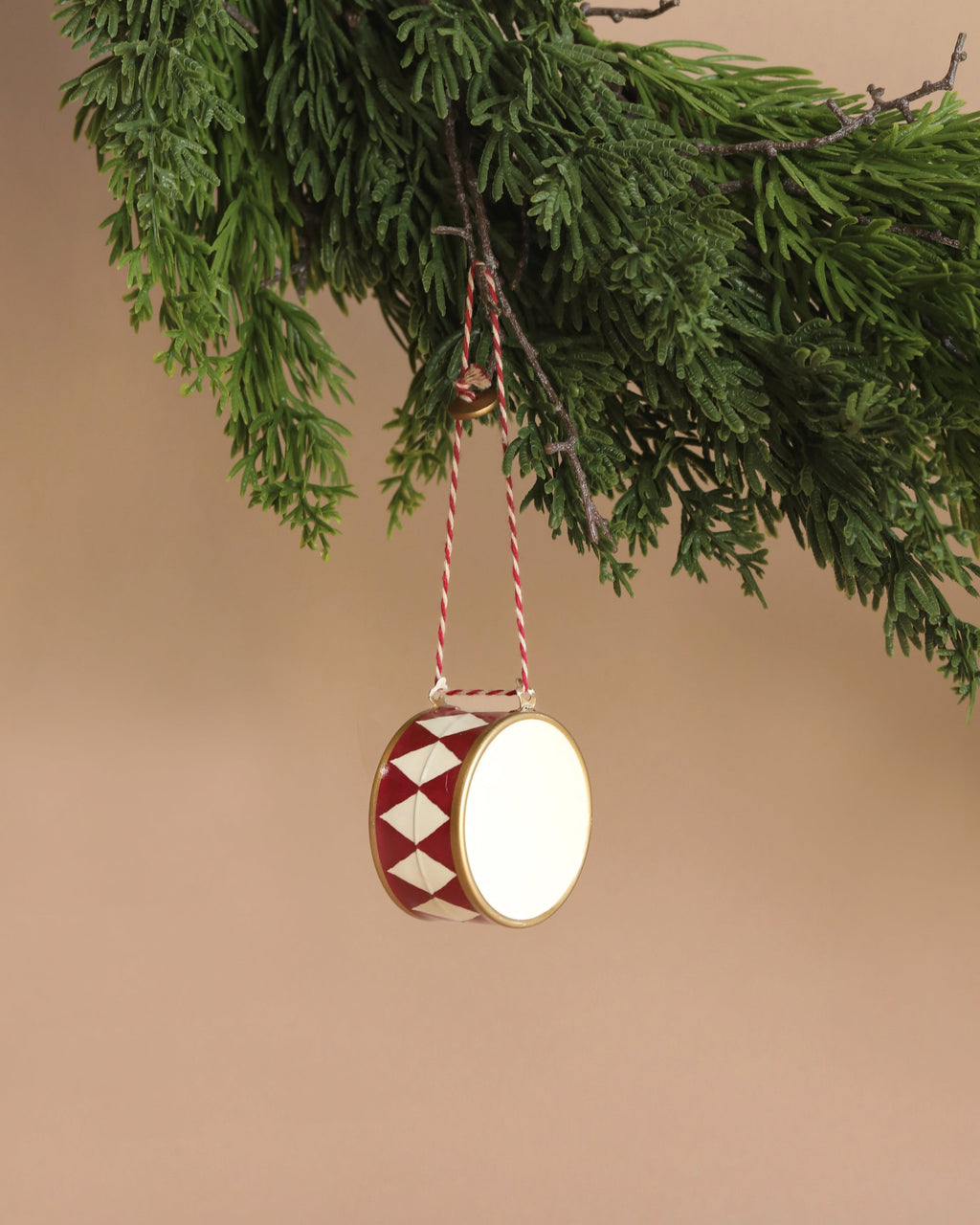 Maileg Metal Ornament - Large Drum, Red