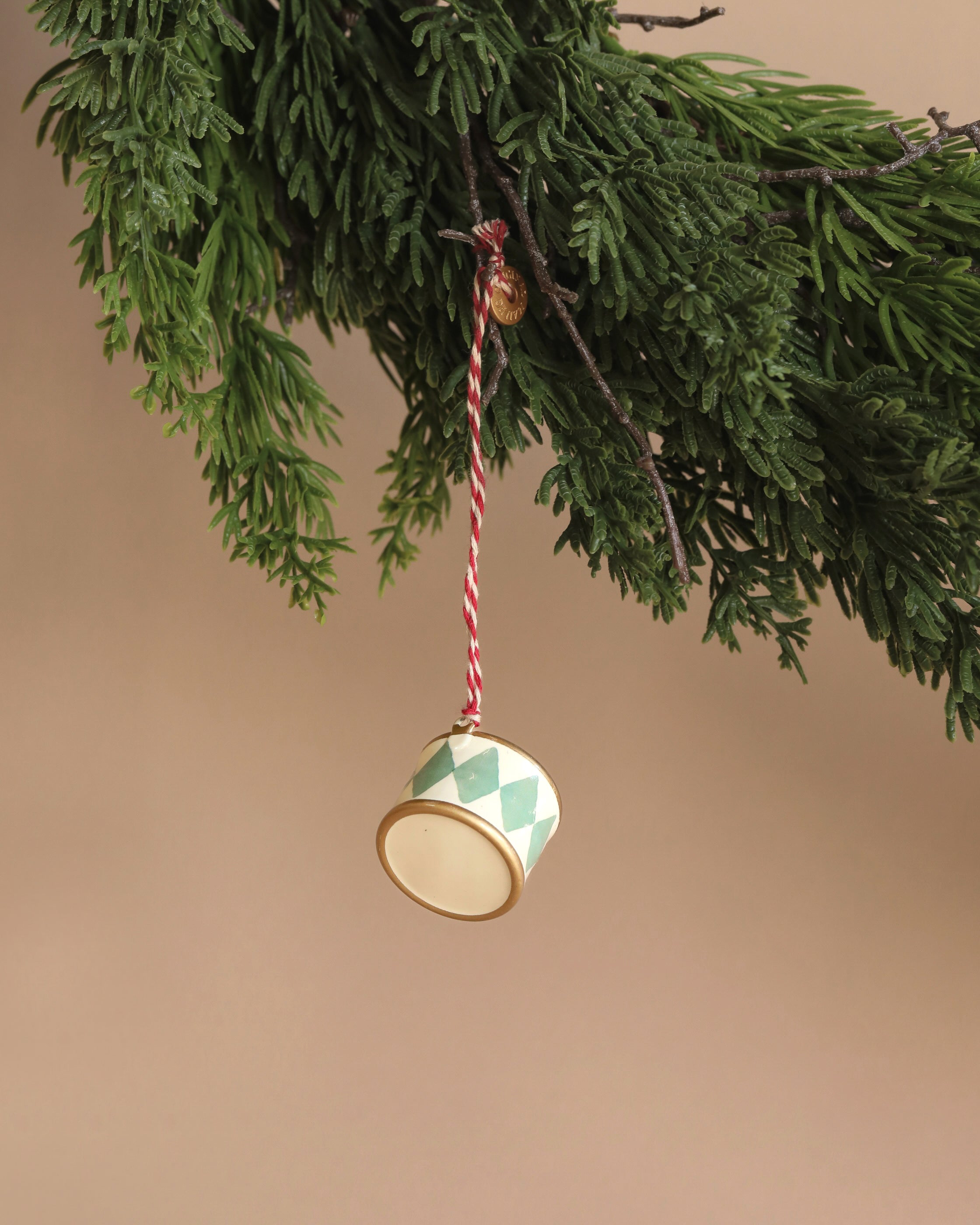 Maileg Metal Ornament - Small Drum, Mint