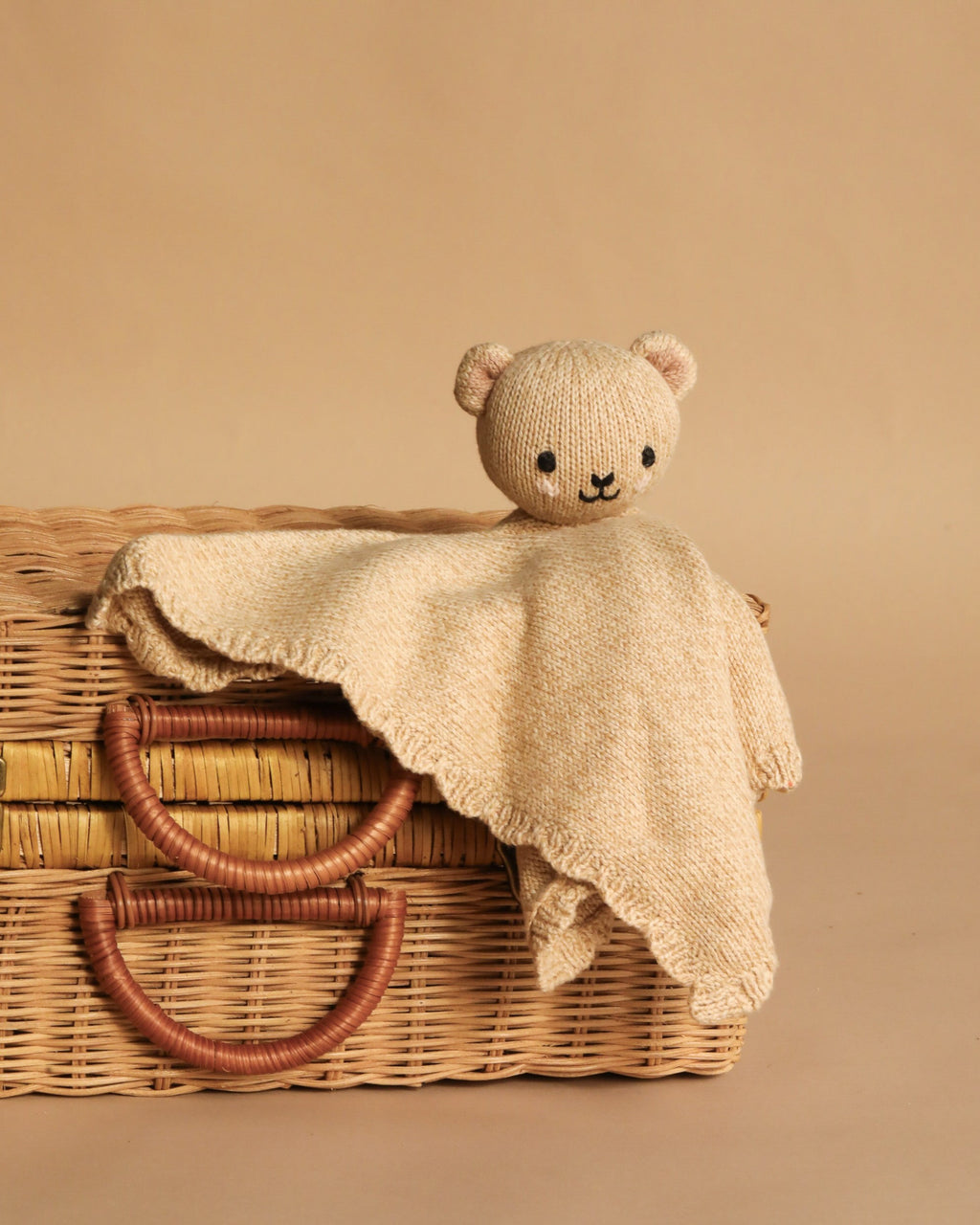 Cuddle + Kind Organic Cotton Baby Bear Lovey (Honey)