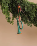 Maileg Metal Ornament - Trumpet, Dark Green