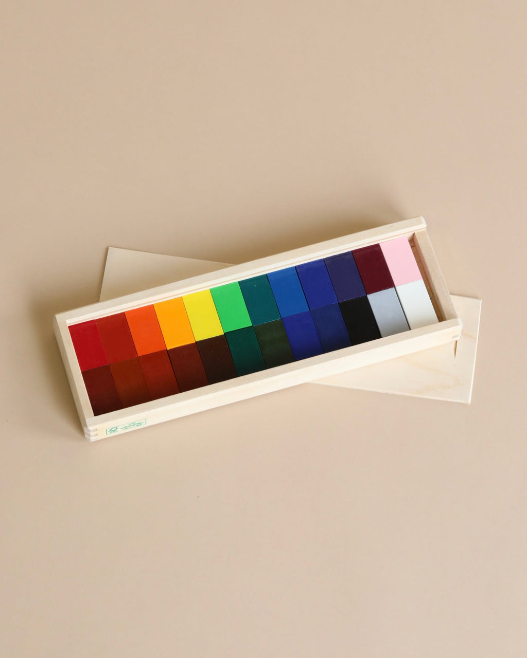 Stockmar Wax Block Crayons Wooden Box - 24 Assorted
