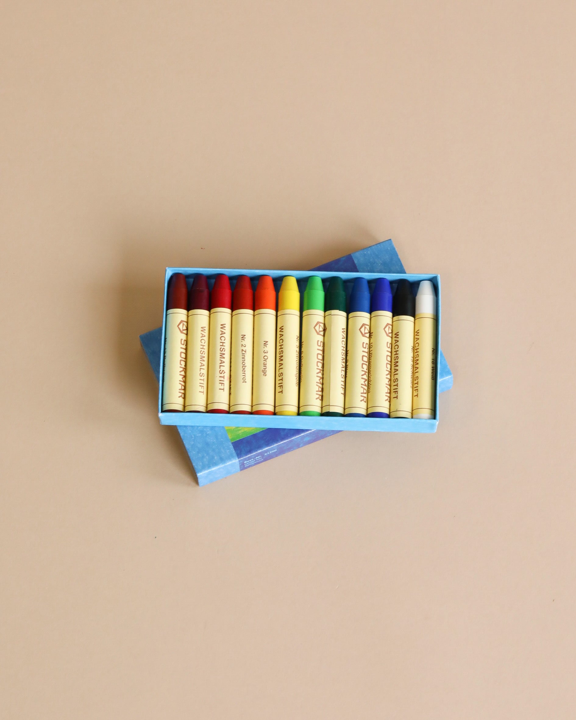 Stockmar Wax Stick Crayons Box - 12 Assorted