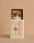 Maileg Sleepy Wakey Baby Mouse in Matchbox - Blue