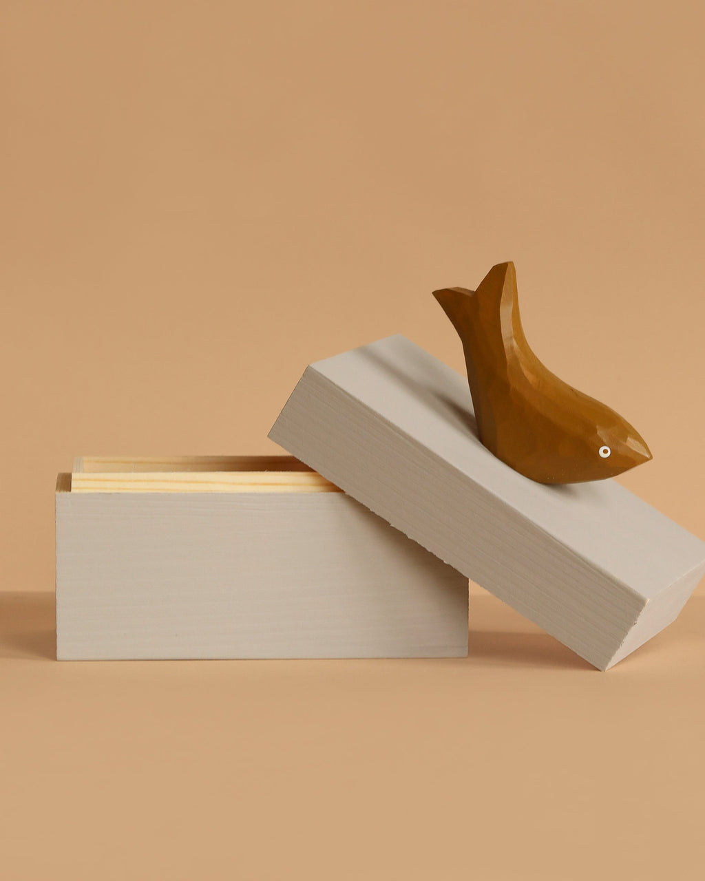 Ferm Living Hand Carved Wooden Harbour Box - Fish