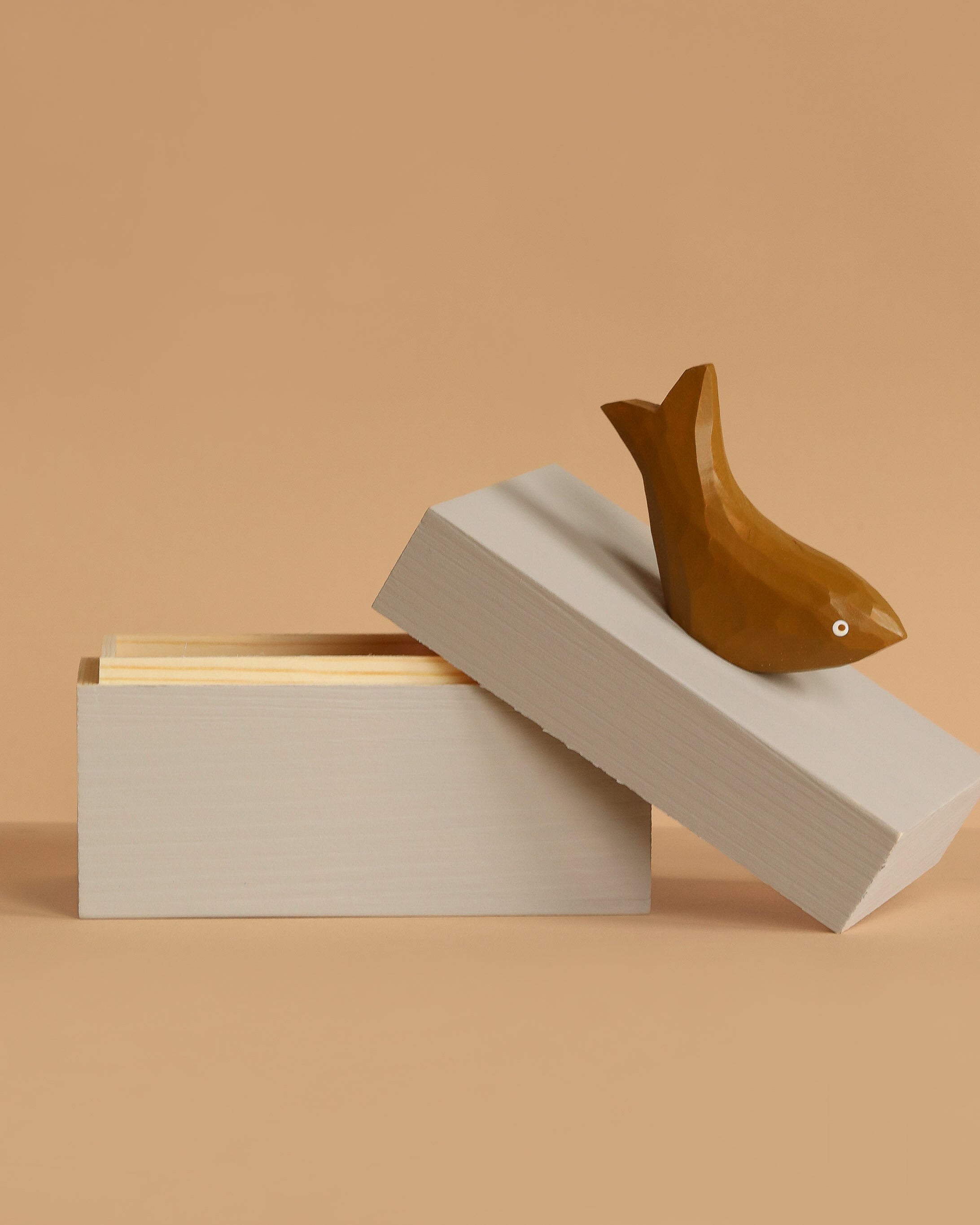 Ferm Living Hand Carved Wooden Harbour Box - Fish