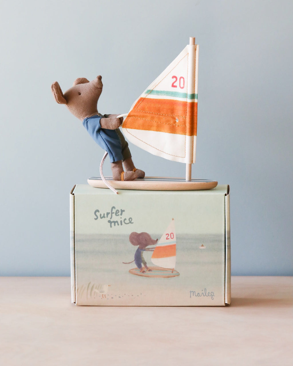 Maileg Little Brother Surfer Mouse