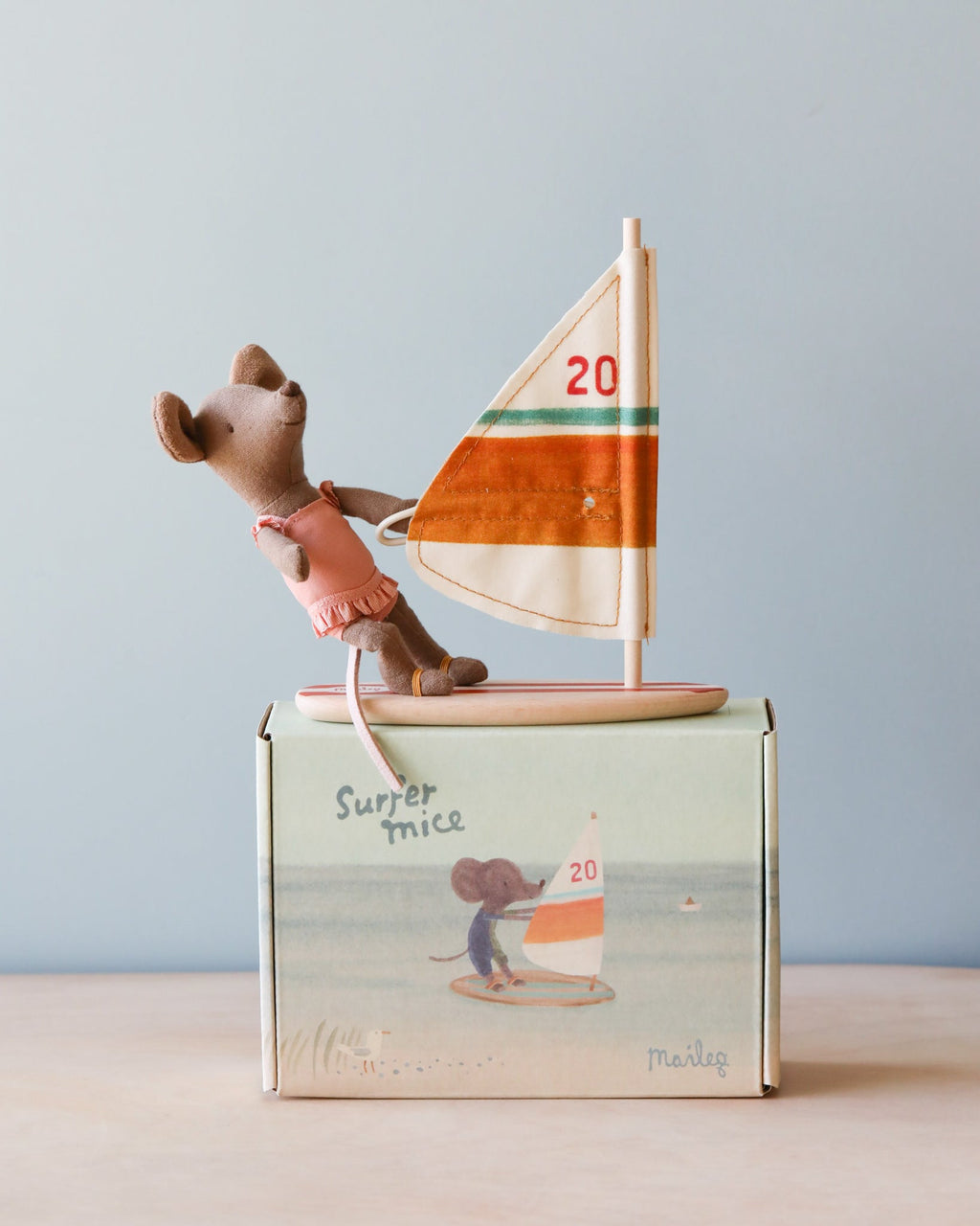 Maileg Little Sister Surfer Mouse