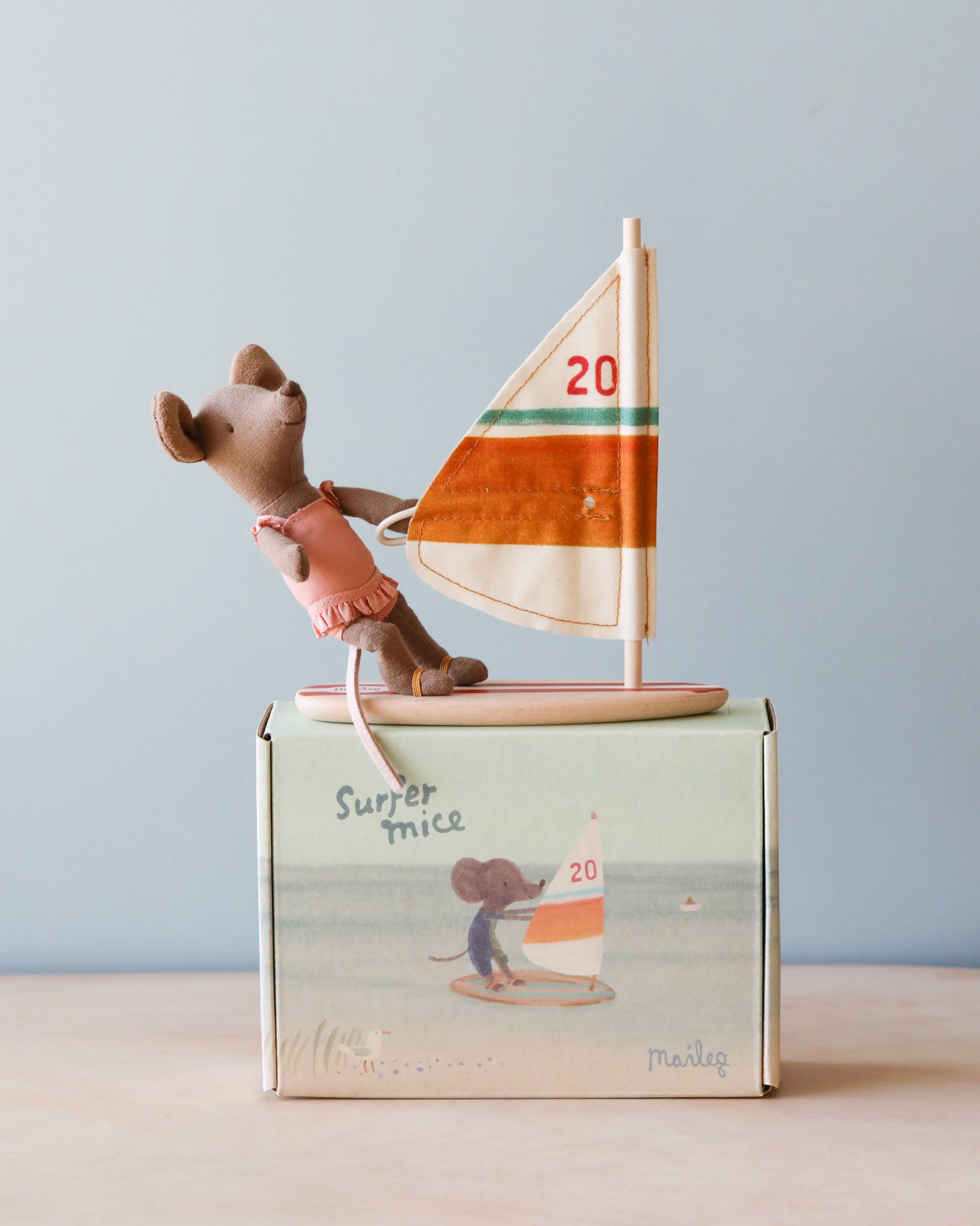 Maileg Little Sister Surfer Mouse