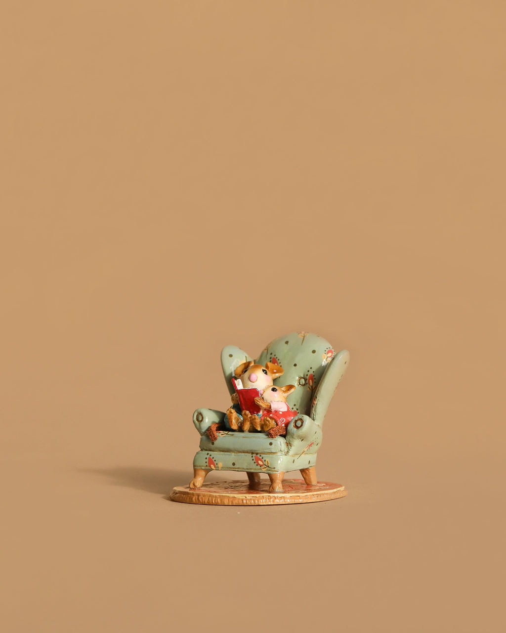 Wee Forest Folk Tiny Collectible - Sharing A Story (Not a Toy)