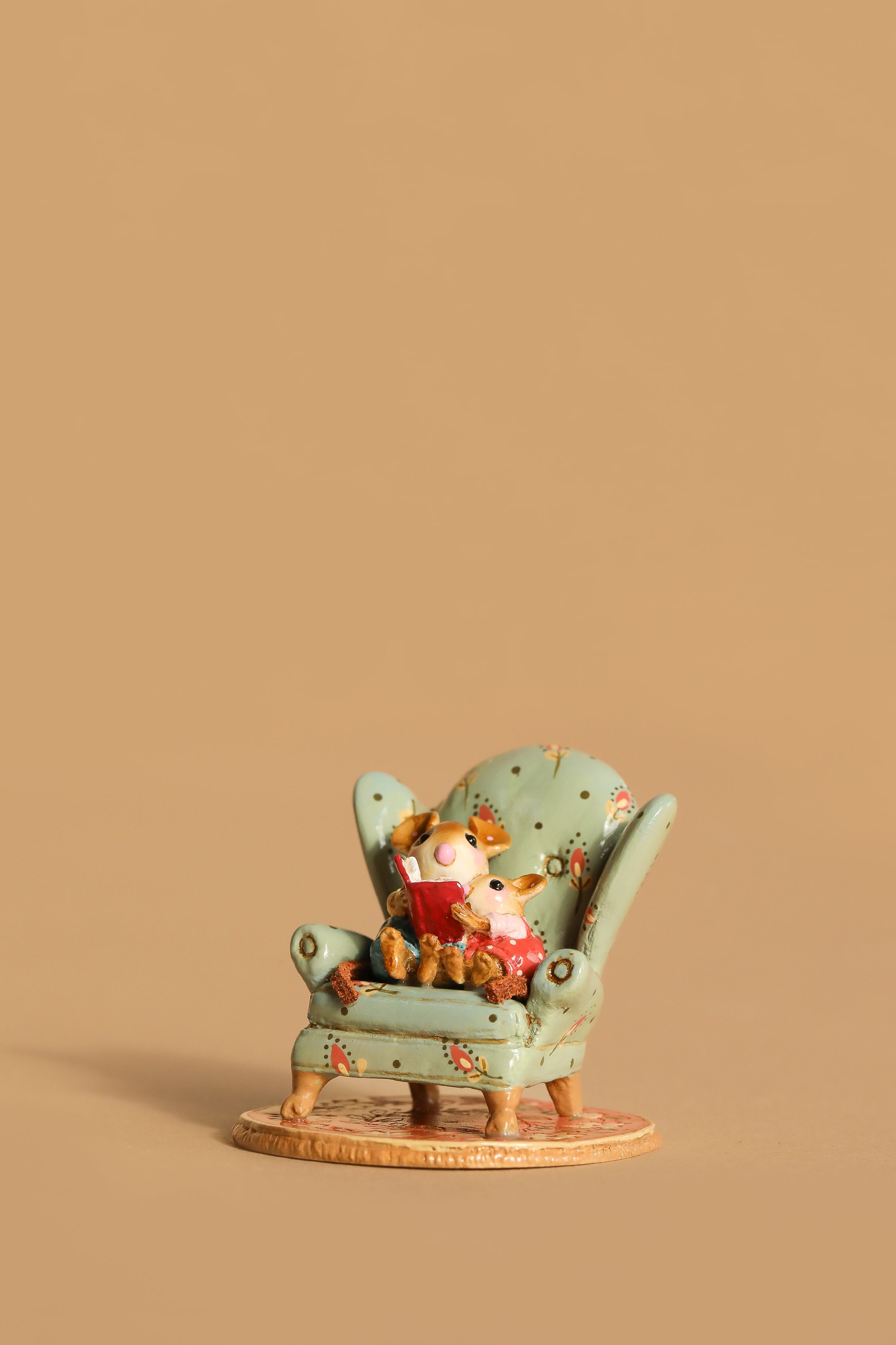 Wee Forest Folk Tiny Collectible - Sharing A Story (Not a Toy)