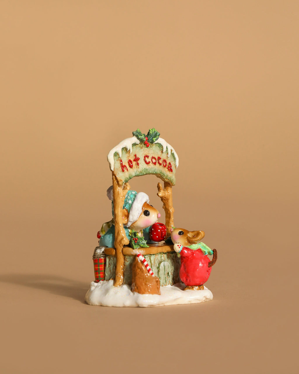 Wee Forest Folk Tiny Collectible - Hot Cocoa Comin' Up! (Not a Toy)