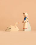 Ostheimer Handmade Wooden Swan Girl Set