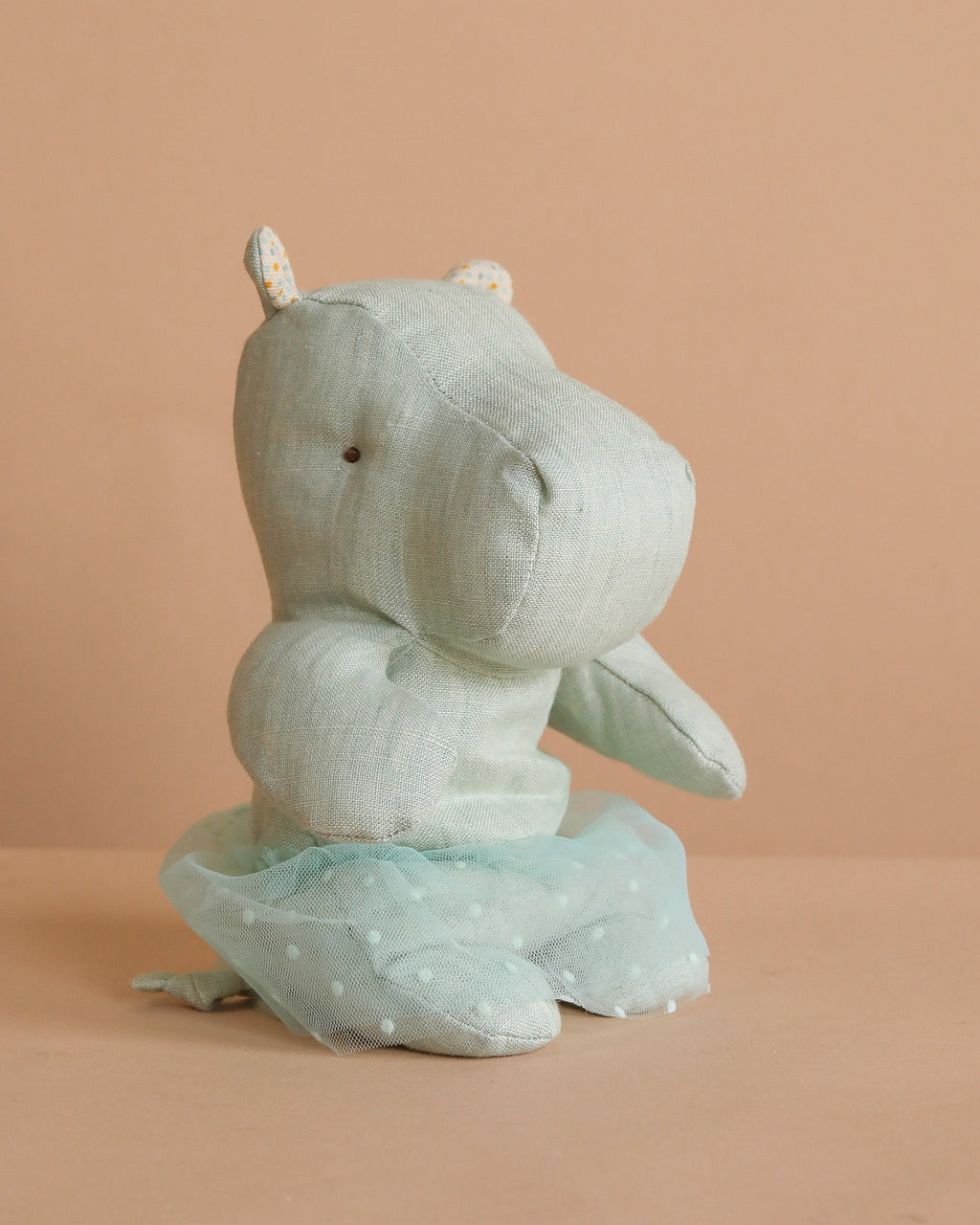 Maileg Hippo With Skirt, Small - Mint