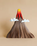 Bumbu Handmade Wooden Volcano, Lava and Clouds